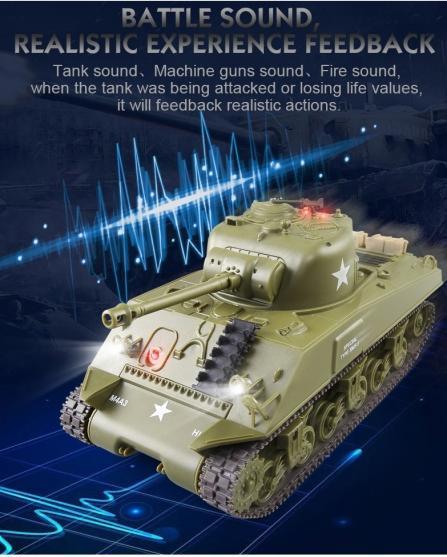 Immagine prodotto Es-toys Heng Long RC Tank Battle Set di 2 1:30