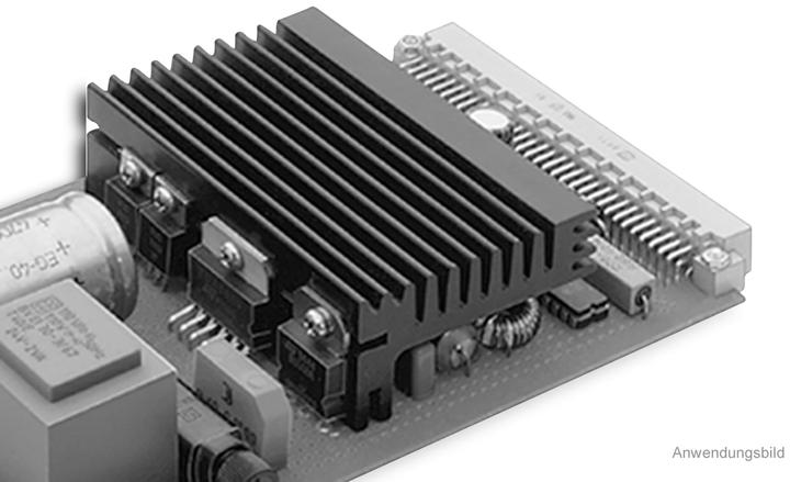 Fischer Elektronik Heat sink, SK 96 50 SA, profile heat sink, black, aluminium