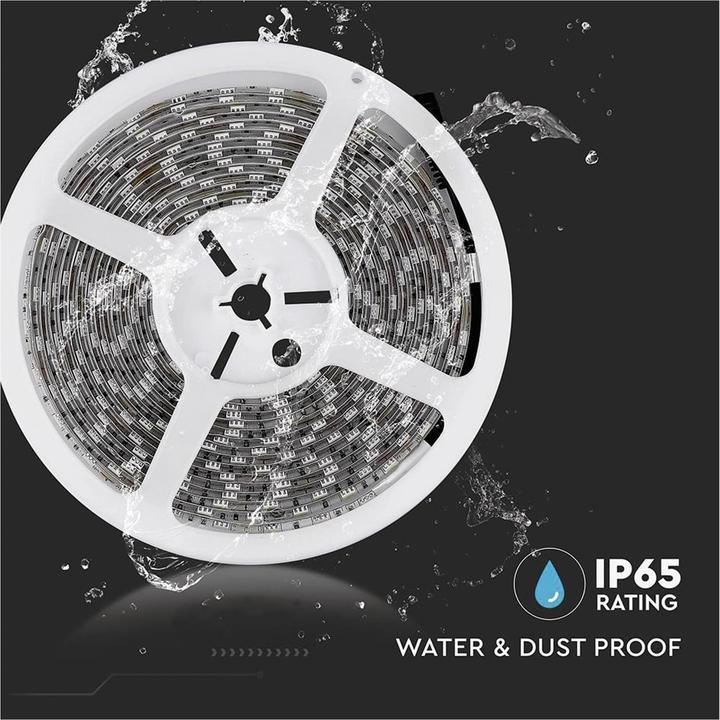 Produktbild V-TAC VT5050 LED Streifen SMD5050 60 LED 4500K IP65 5m (Weiss, 500 cm, Indoor)