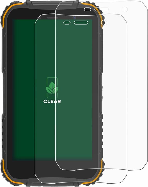 Actual product image ScreenLeaf Protective film sustainable screen protector screen protector film clear transparent (2 Piece, Doogee S35)