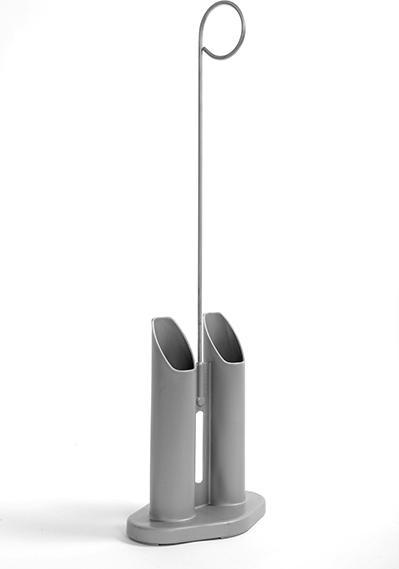 Image du produit Sahag Support béquilles/cannes alu gris pour 1 paire
