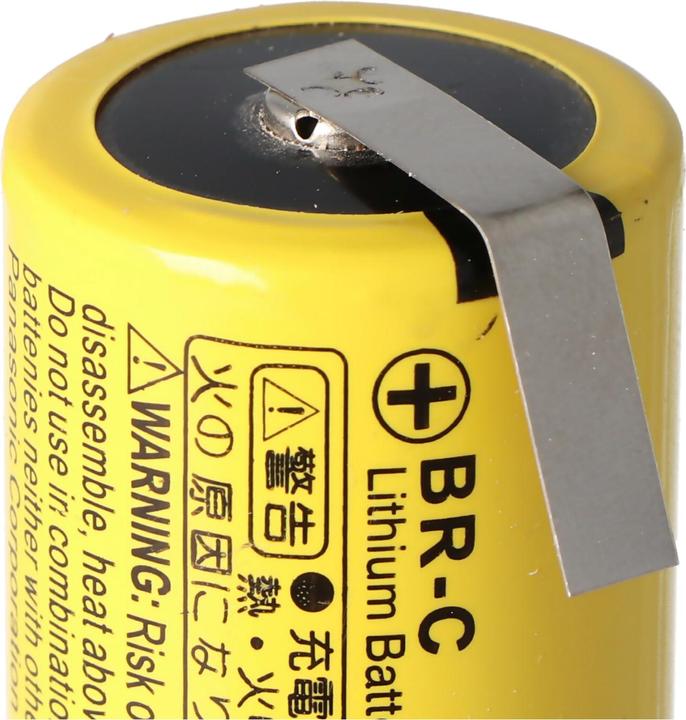 Immagine prodotto Panasonic Batteria BR-C Lithium Battery Baby con alette di saldatura a forma di U (1 pz., Specifico del dispositivo, 5000 mAh)