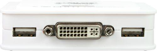 Immagine prodotto InLine Switch KVM 2 volte DVI-D USB con audio e set di cavi integrati 0,9m bianco