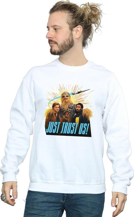 Actual product image Star Wars Mens Solo Just Trust Us Sweatshirt (XXL)