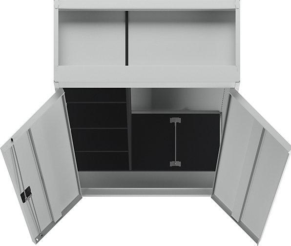 Actual product image Mauser Steel cabinet with hinged doors (95 x 42 x 195 cm)