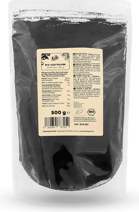 Produktbild KoRo 100% reines Bio Açai Pulver (500g Beutel) (500 g)