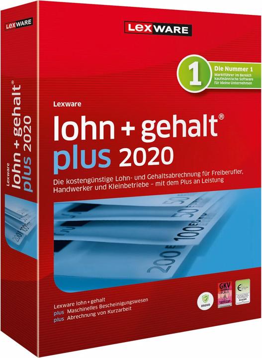 Produktbild Lexware Lohn+gehalt plus 2020 (1 User, 12 Monate)