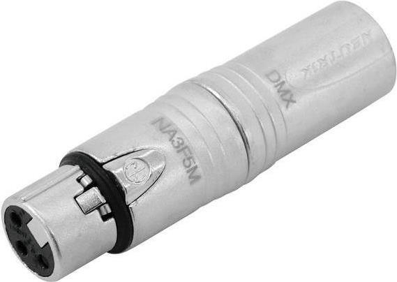 Image du produit Neutrik NA3F5M, XLRf à 3 broches et XLRm à 5 broches (Adaptateur jack)