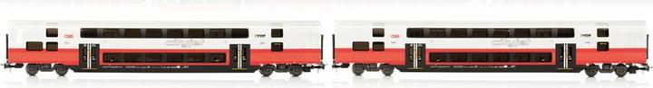 Produktbild Jägerndorfer ÖBB 2 Doppelstockwagen Cityjet Ep. VI DC HE (Spur H0)