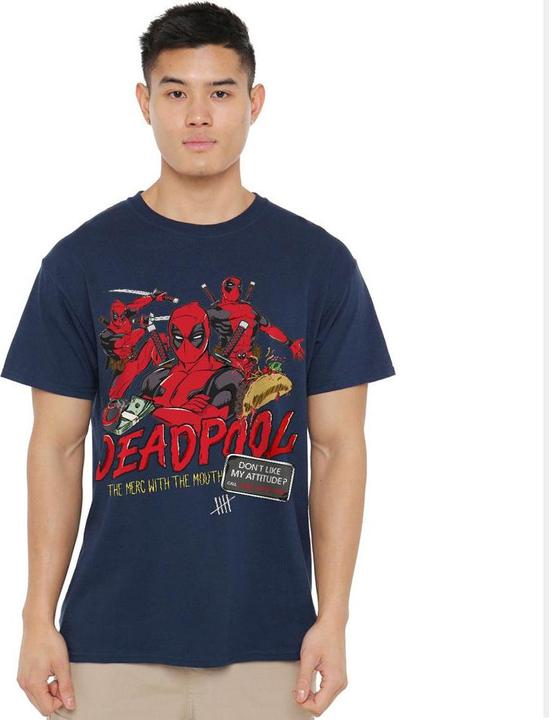 Actual product image Deadpool Mens Attitude T-Shirt (4XL)