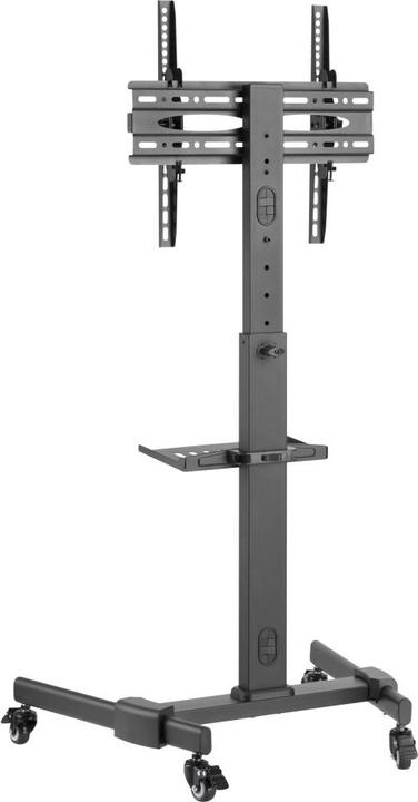 Actual product image Techly TV Trolley for LCD LED TV 81.28-139.7cm 32-55inch black with shelf (55", 35 kg)