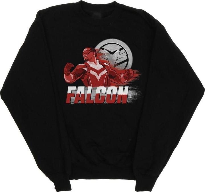 Actual product image Boys The Falcon And The Winter Soldier Falcon Red Fury Sweatshirt (140, 146)