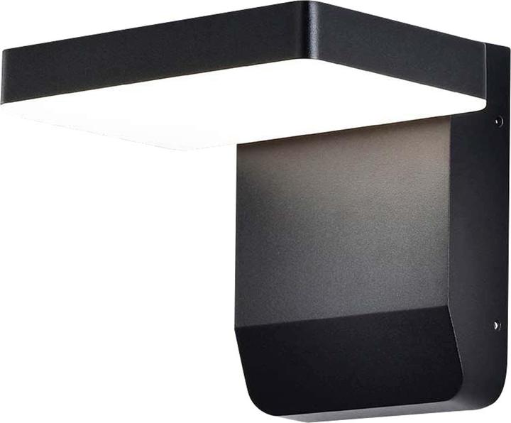 Produktbild V-TAC VT11020150B 20W LED Wandleuchte Schwarzer Körper Quadratisch 4000K IP65 (2580 lm, IP65)
