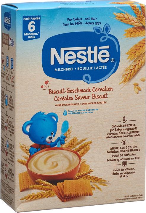 Actual product image Nestlé Milk Porridge Biscuit Flavor (450 g)