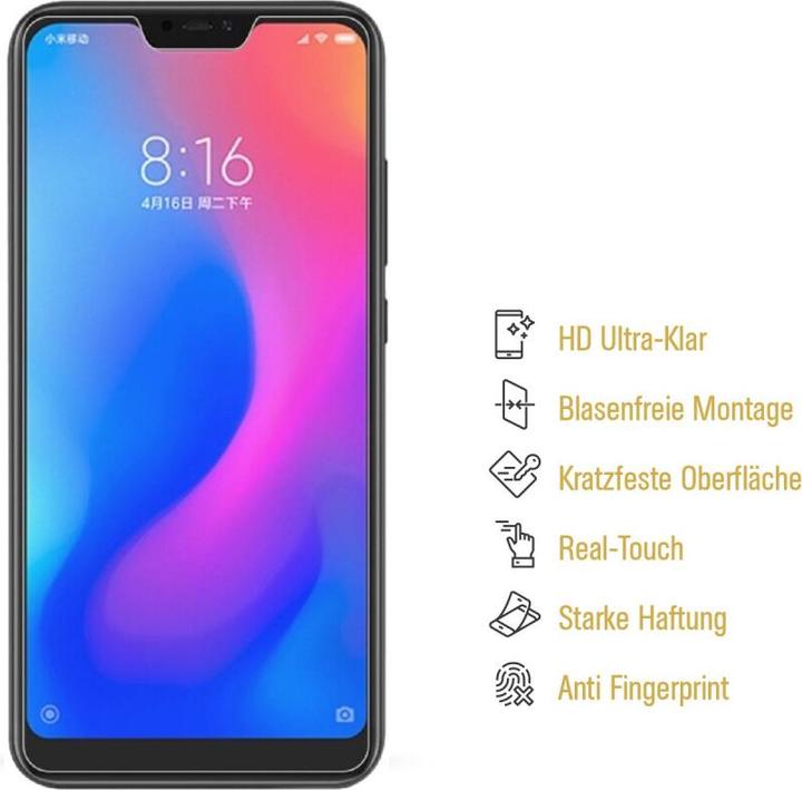 Produktbild Protectorking 3x Panzerfolie Anti-Shock HD Klar (3 Stück, Xiaomi Redmi Note 6 Pro)