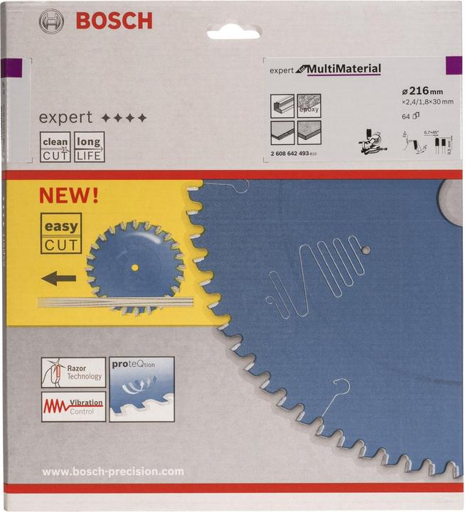 Productafbeelding Bosch Professional Zubehör Cirkelzaagblad 216 x 30 x 2,4