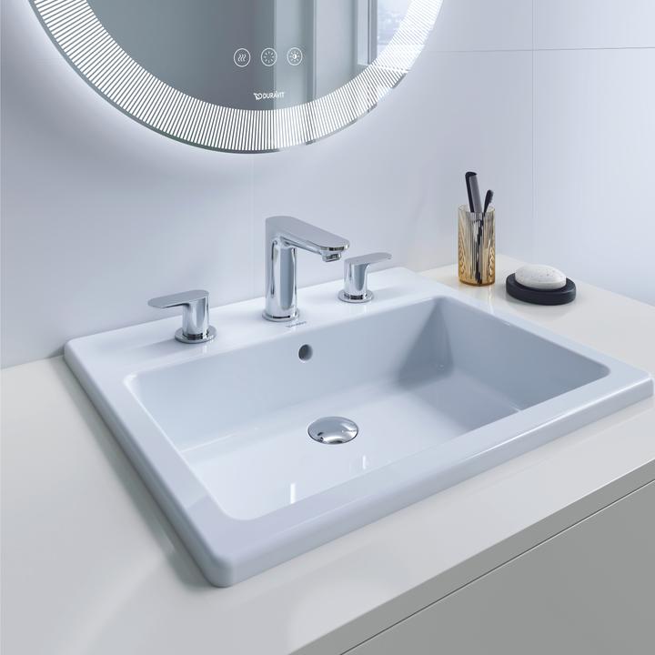 Actual product image Duravit Wave 3-hole basin mixer