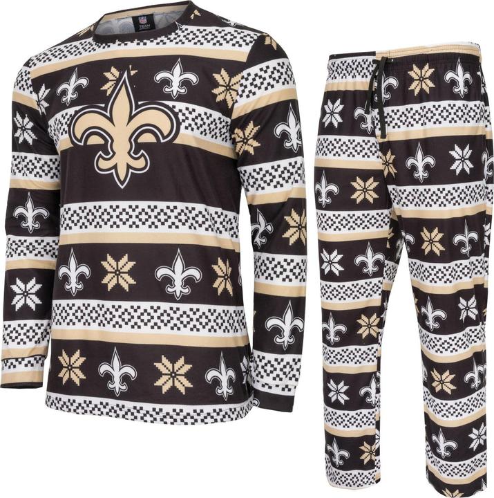 Produktbild Foco NFL Winter XMAS Pyjama Schlafanzug New Orleans Saints - L (L)