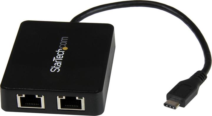 StarTech USB-C To Dual Gbe Adapter (USB, RJ45 Gigabit Ethernet (2x))
