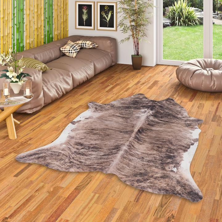Actual product image Pergamon Synthetic fiber carpet cowhide (77 x 100 cm)