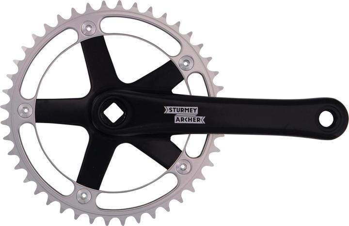 Produktbild Sturmey Archer Crankstel 44-T Fixie Zwart-Anodised