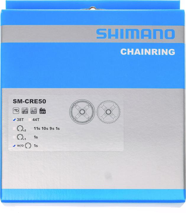 Produktbild Shimano Kettenblatt STEPS SM-CRE50 44 Zä 46.5 mm Kettenlinie mit Hosenschutz (44)