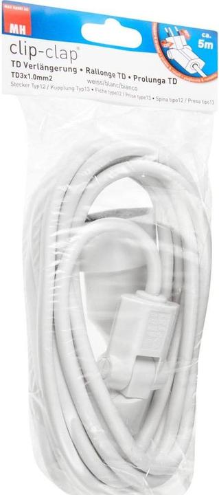 Produktbild Max Hauri clip-clap TD-Verlängerung H05VV-F3G1.0 (5 m, Typ 13)