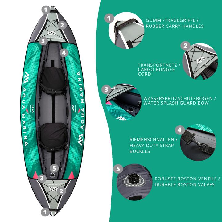 Immagine prodotto Aqua Marina Divertimento intorno al Laxo Kayak 320 (2 pers.)