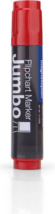 Immagine prodotto Magnetoplan JUMBO - Marcatore per lavagna a fogli mobili (Rosso, 10 mm, 4 x)