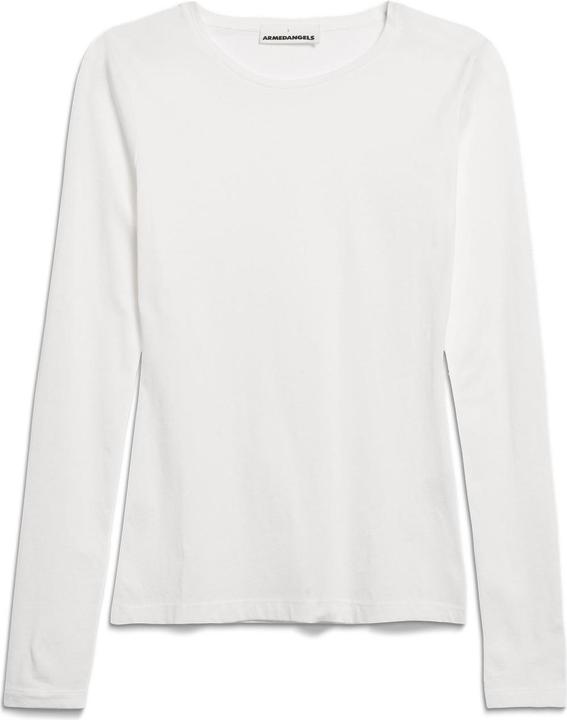 Actual product image Armedangels Enriccaa Soft T-Shirt Long Sleeve White (L)