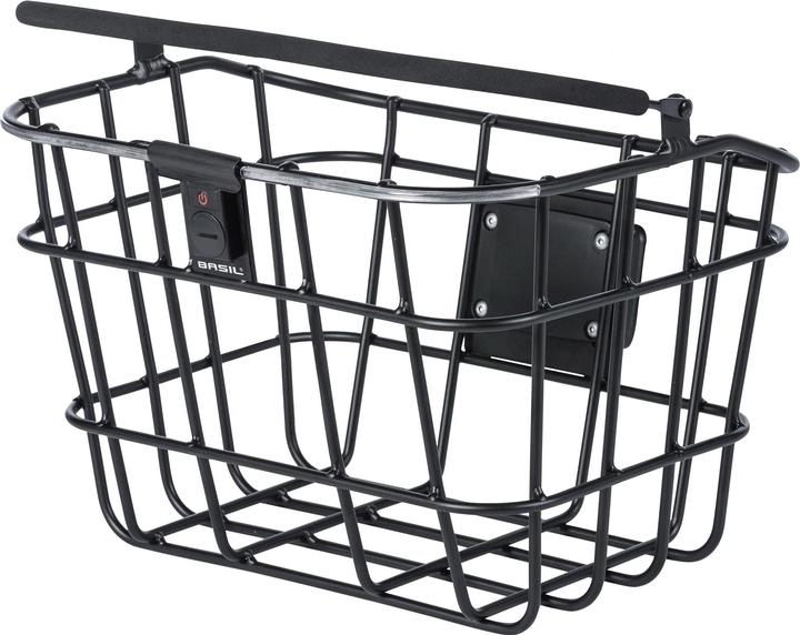 Basil Bre Alu VR design basket including BasEasy/Klickfix adapter plate and northern light (30 l)