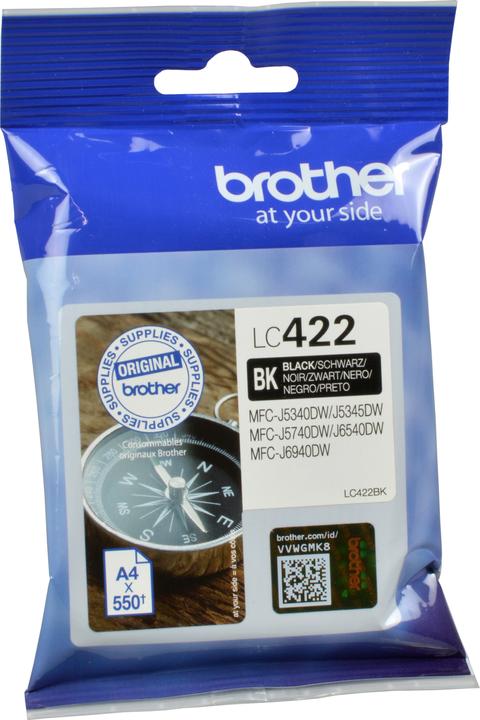 Actual product image Brother LC422BK Ink Cartridge For BH19M/B Compatible with MFC-J5340DW MFC-J5740DW MFC-J6540DW MFC-J6 (FC)