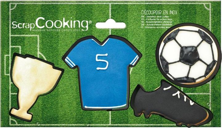 Produktbild ScrapCooking 4tlg. Set Ausstecher Fussball