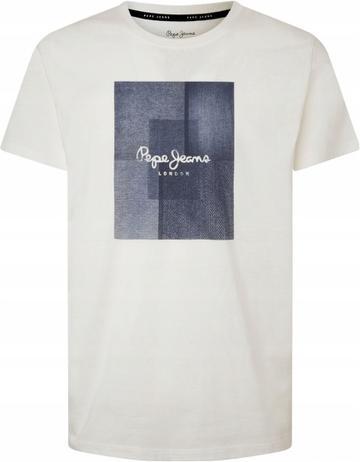 PEPE JEANS HERREN-T-SHIRT WELSCH FUTURE ECRU PM509121 803 L