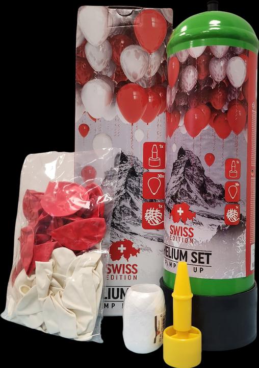 Actual product image Pimp It Up Helium set Swiss Edition (30 balloons)