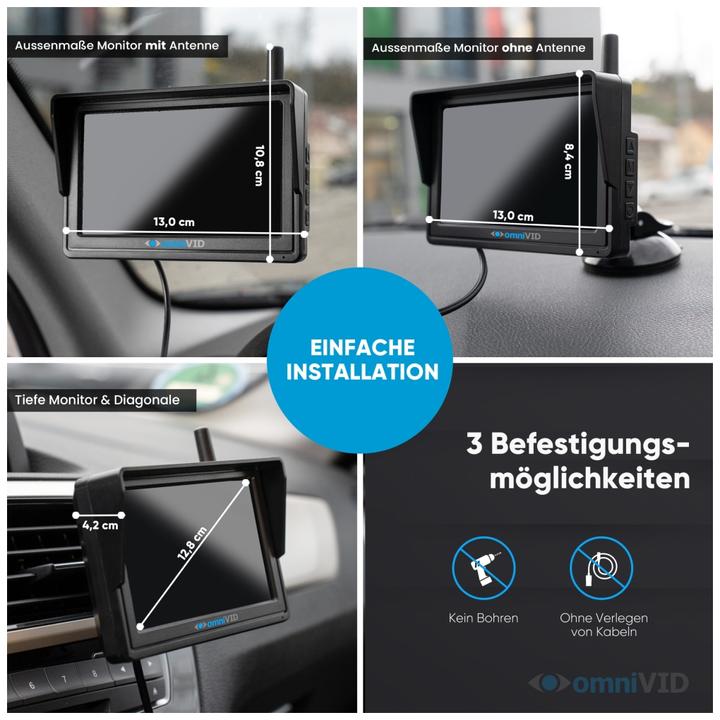 Actual product image OmniVID Solar5 Kabelloses Solar-Rckfahrvideosystem