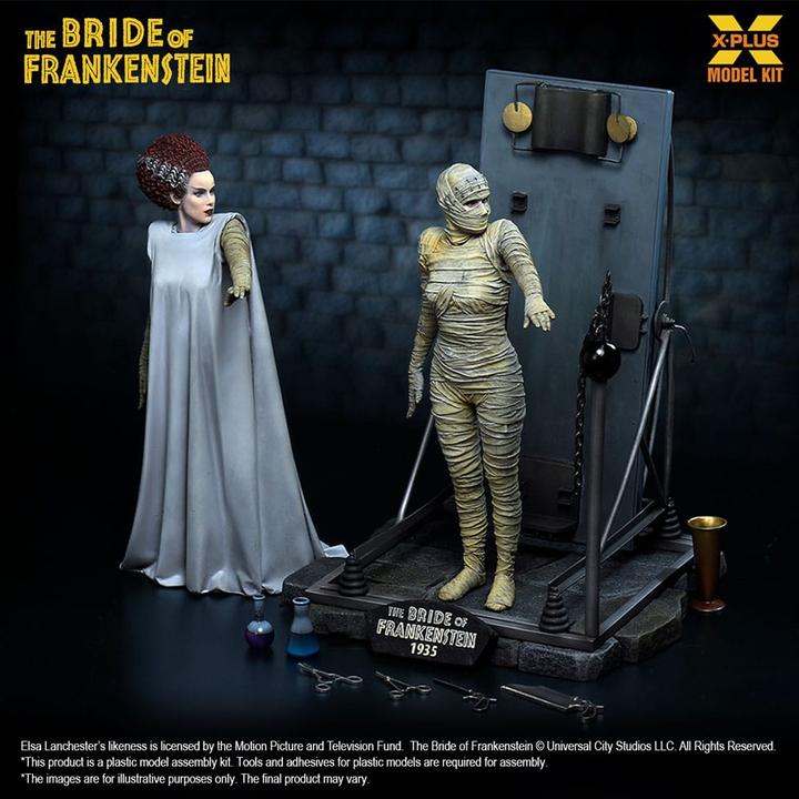Produktbild X-Plus Frankensteins Braut Plastic Model Kit 1/8 Bride of Frankenstein 21 cm