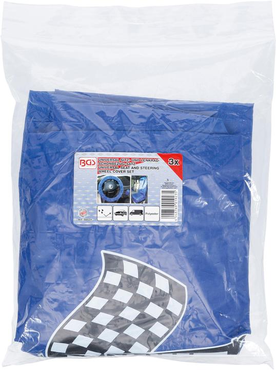Produktbild BGS Sitz- und Lenkrad-Schonbezug-Satz universal Polyester