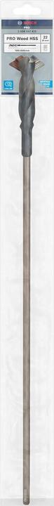 Immagine prodotto Bosch Professional Zubehör Punta per installazione PRO Wood HSS, 22 x 100 x 600 mm (4-22 millimetri)