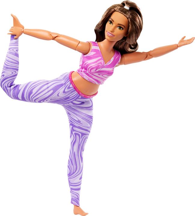 Image du produit Barbie Made to Move Poupée de yoga aux cheveux blonds