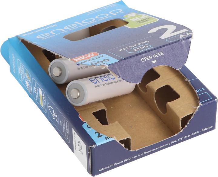 Produktbild Panasonic Adapter D, Mono, LR20 und eneloop Akku NiMH, Mignon, AA, HR06 (1 Stk., 2000 mAh, Ladegerät inkl. Akku)
