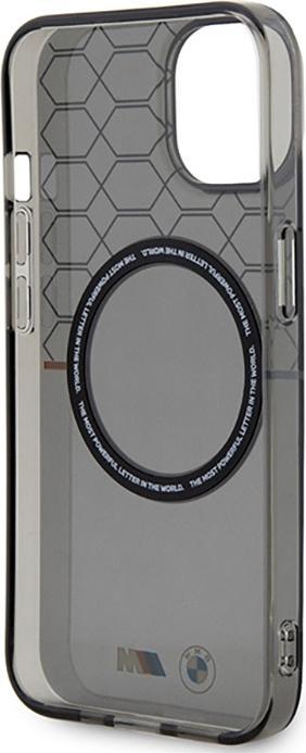 Actual product image BMW Case BMHMP14SHGPK iPhone 14 6.1" szary/grey Pattern MagSafe (Apple iPhone 14)