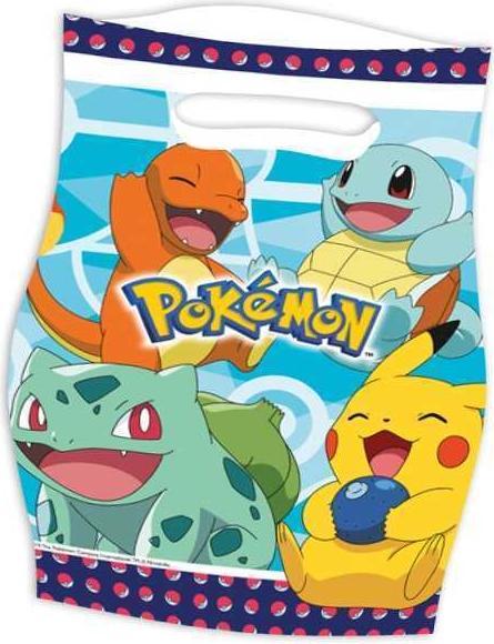 Image du produit Riethmüller Sacs de fête Pokémon (Pochette cadeau, 8 x)
