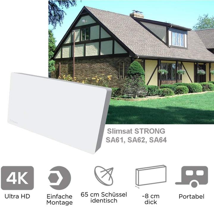 Actual product image Strong Sa64 (Flat antenna, 33.70 dB, DVB-S / -S2)