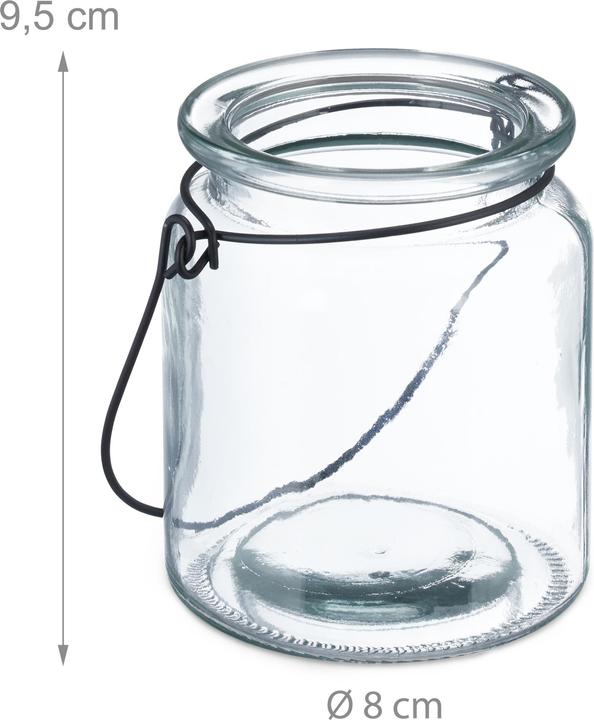 Actual product image Relaxdays 12x lantern (12 x, 8 x 8 x 9.5 cm)