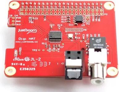 Actual product image Justboom Digi HAT for the Raspberry Pi