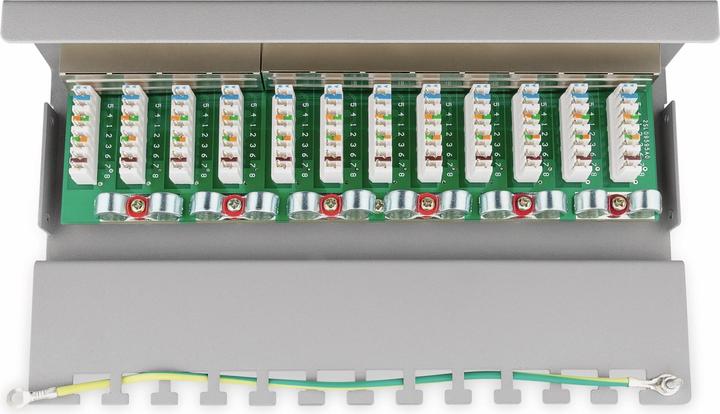 Produktbild Goobay CAT 6 Mini/Desktop Patch Panel, 12 Port, Grau
