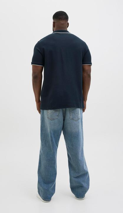 Actual product image Jack & Jones Plus Size Logo Poloshirt Poloshirt (6XL)