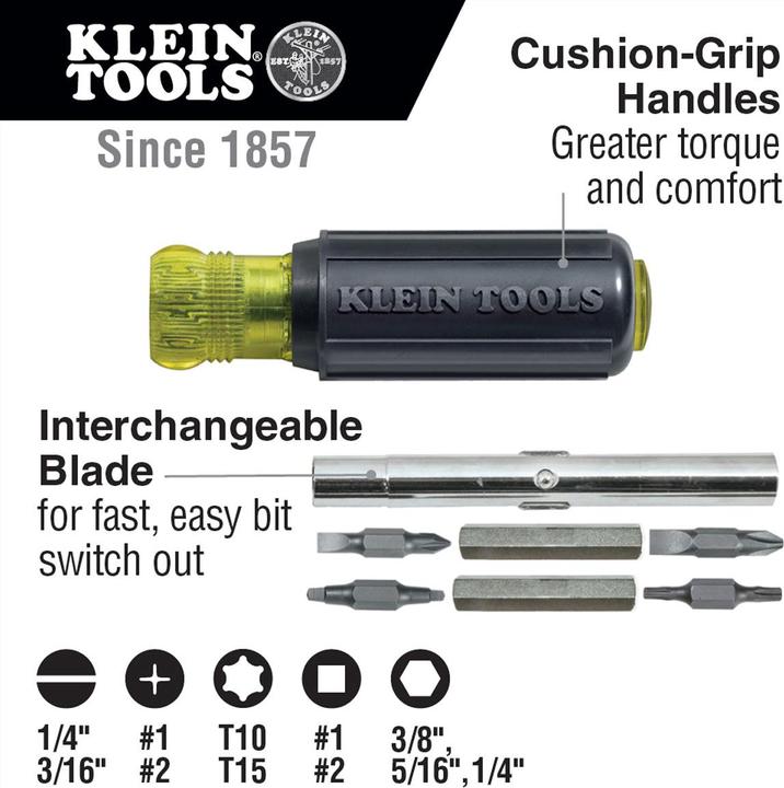 Produktbild Klein Tools 32500 Schrauben- & Mutterndreher 11-in-1 (Vierkant)