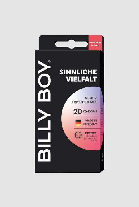 Immagine prodotto Mapa Billy Boy "Sensual Variety" 20 preservativi misti in un assortimento di preservativi sensuali (20 pz.)